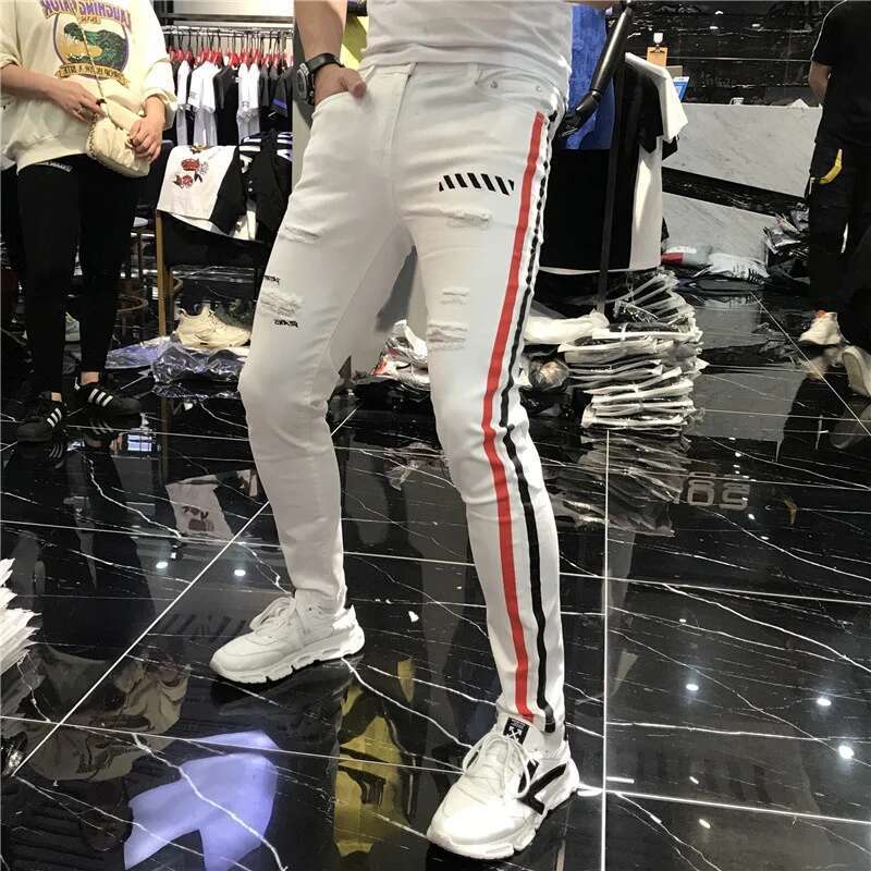Streetwear Brand Joggers - 스트레치 남성 청바지 봄 2021 남성