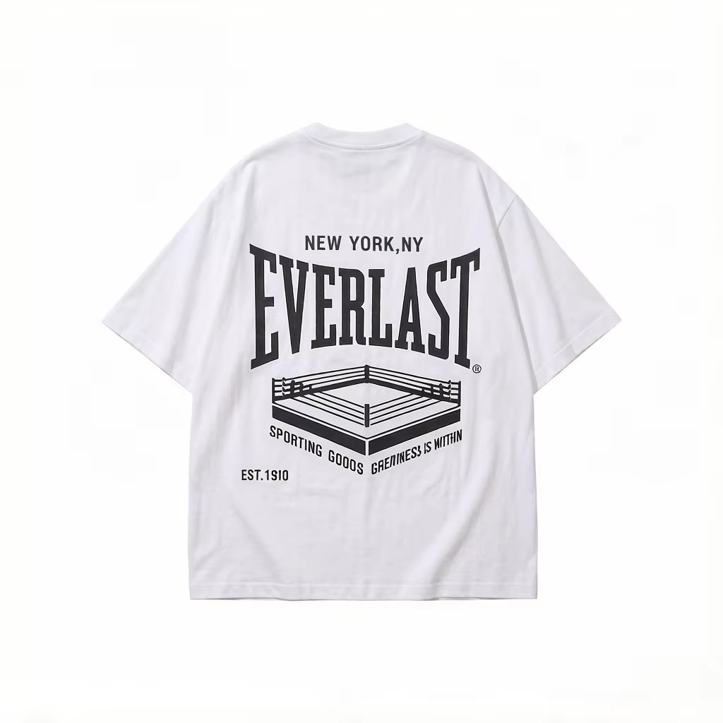 Streetwear Brand Rings - 화이트 복싱 링 헤비웨이트 브랜드 티셔츠