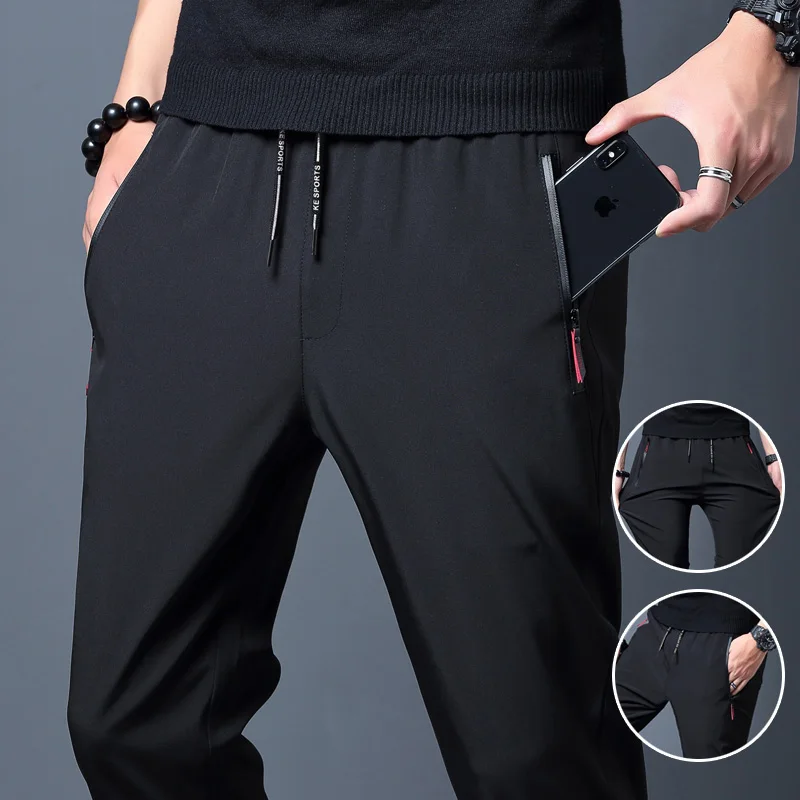 Streetwear Brand Joggers - 남성 캐주얼 바지 스트레이트 슬림 피트