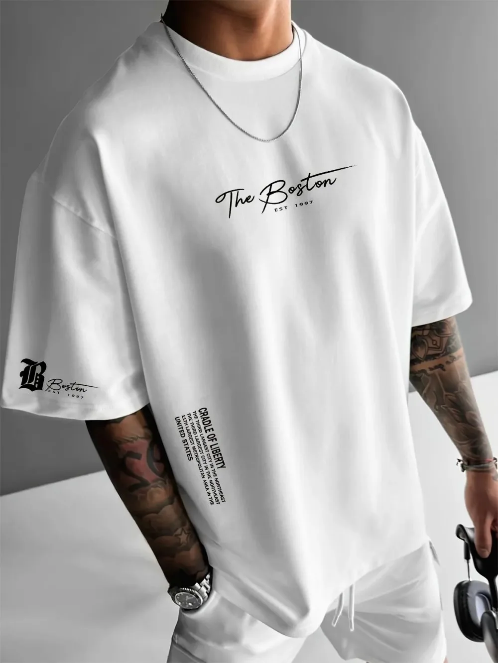 최신 명품 남성 브랜드 레터 프린트 티셔츠, 100%  - Quality Streetwear Brand 리뷰 및 가격