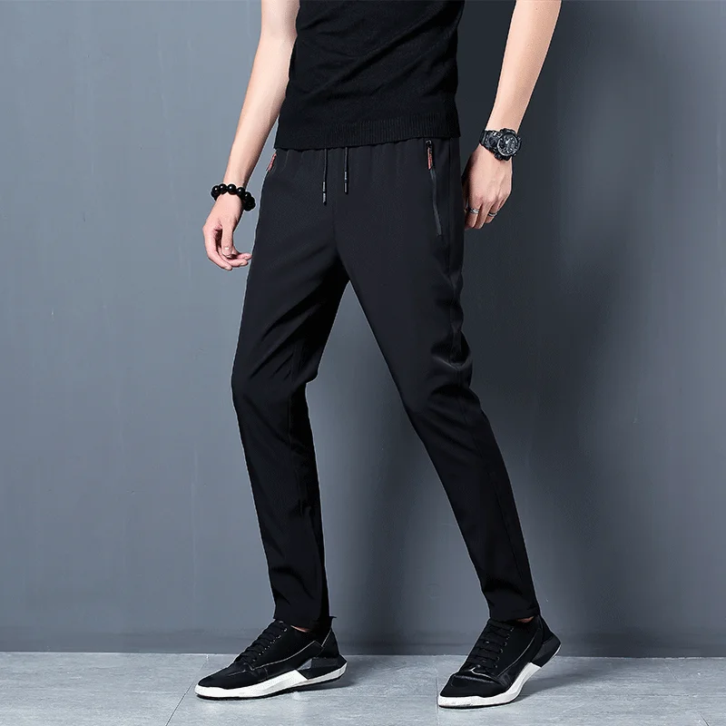 남성 캐주얼 바지 스트레치 슬림 피트 신축성있는 허리  - Streetwear Brand Joggers 리뷰 및 가격
