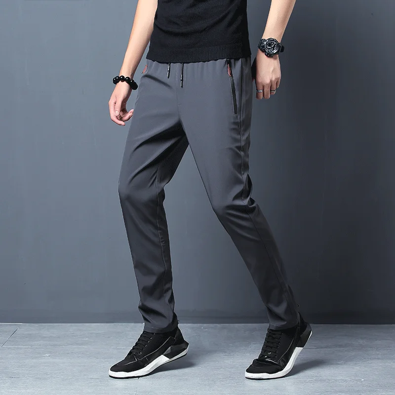 남성 캐주얼 바지 스트레치 슬림 피트 신축성있는 허리  - Streetwear Brand Joggers 리뷰 및 가격