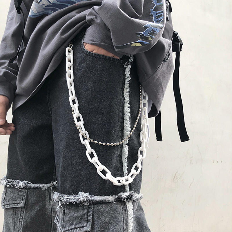 탈부착 가능한 펑크 허리 체인 벨트 바지 체인 여성 남 - Off White Belt 리뷰 및 가격
