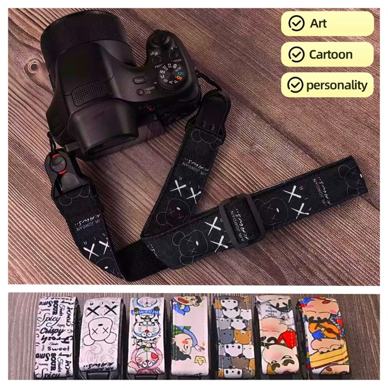 카메라 빠른 탈착 넥 스트랩 액세서리 만화 캐릭터 개인 - Off White Belt 리뷰 및 가격