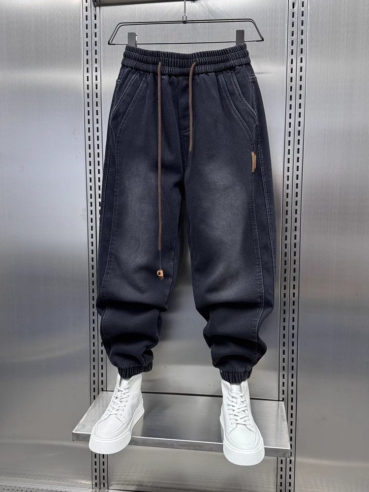 브랜드 의류 남성 데님 트렌디 브랜드 워싱 조거 청바지 - Streetwear Brand Joggers 리뷰 및 가격